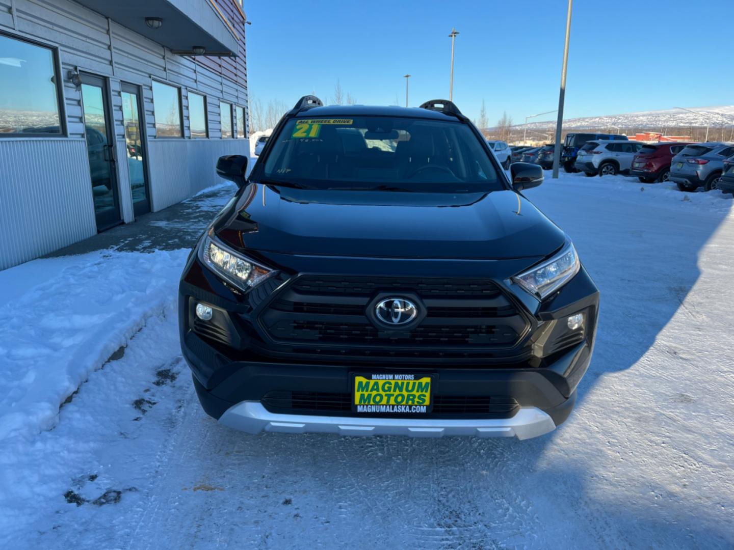 2021 BLACK /Black TOYOTA RAV4 ADVENTURE (2T3J1RFV5MW) with an 2.5L engine, Automatic transmission, located at 1960 Industrial Drive, Wasilla, 99654, (907) 274-2277, 61.573475, -149.400146 - Photo#6